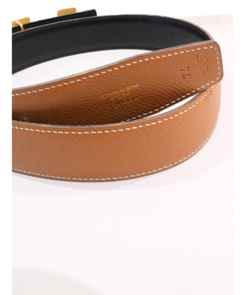HERMES（エルメス）HERMES (エルメス) コンスタンスベルト ブラウン サイズ:74 Hバックルの古着・服飾アイテム