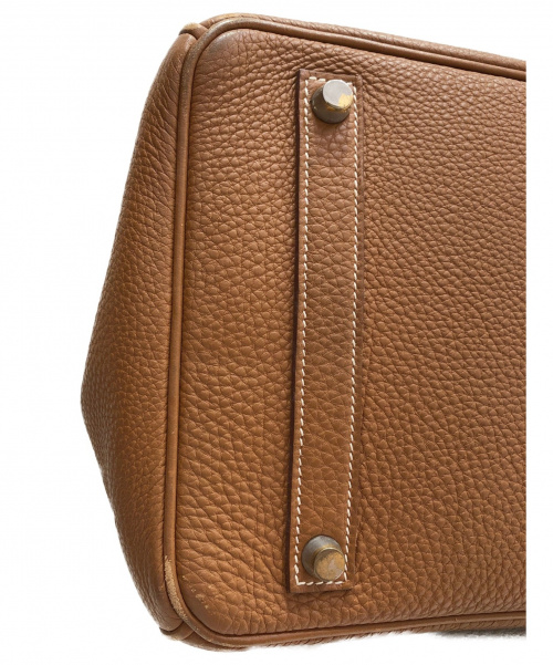 HERMES（エルメス）HERMES (エルメス) バーキン35 ゴールド サイズ:35 内縫い　シルバー金具　トゴ □Hの古着・服飾アイテム