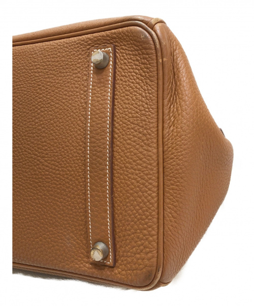 HERMES（エルメス）HERMES (エルメス) バーキン35 ゴールド サイズ:35 内縫い　シルバー金具　トゴ □Hの古着・服飾アイテム