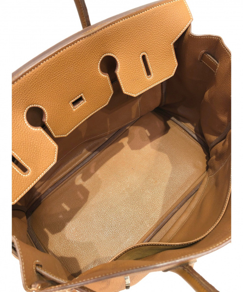 HERMES（エルメス）HERMES (エルメス) バーキン35 ゴールド サイズ:35 内縫い　シルバー金具　トゴ □Hの古着・服飾アイテム