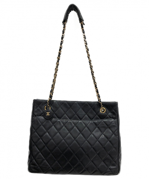 CHANEL（シャネル）CHANEL (シャネル) チェーンショルダーバッグ ブラック サイズ:- マトラッセの古着・服飾アイテム