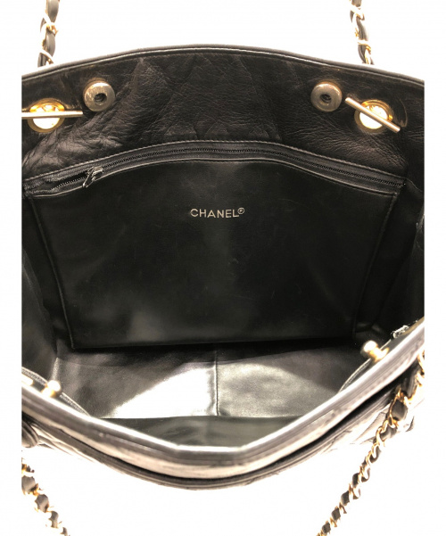 CHANEL（シャネル）CHANEL (シャネル) チェーンショルダーバッグ ブラック サイズ:- マトラッセの古着・服飾アイテム