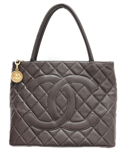 CHANEL（シャネル）CHANEL (シャネル) 復刻トートバッグ ブラウン サイズ:- キャビアスキンの古着・服飾アイテム