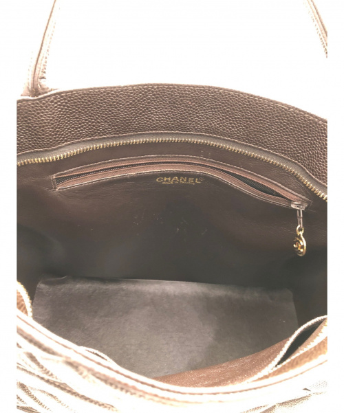 CHANEL（シャネル）CHANEL (シャネル) 復刻トートバッグ ブラウン サイズ:- キャビアスキンの古着・服飾アイテム
