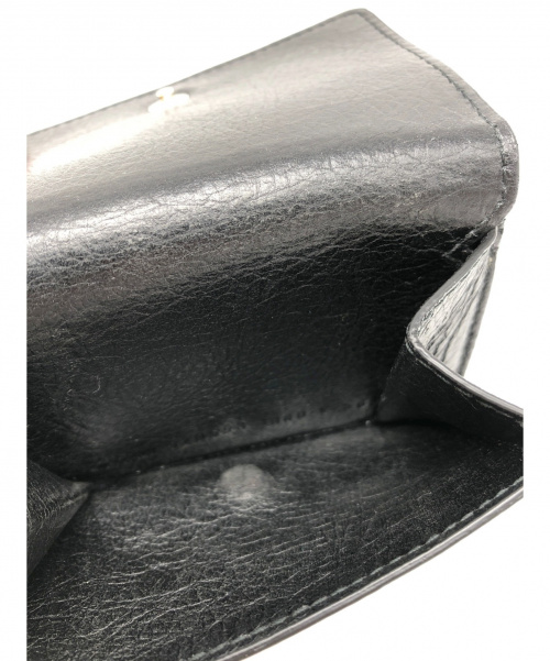 BALENCIAGA（バレンシアガ）BALENCIAGA (バレンシアガ) グラフィティ ミニウォレット ブラック サイズ:- グラフィティ 529553の古着・服飾アイテム