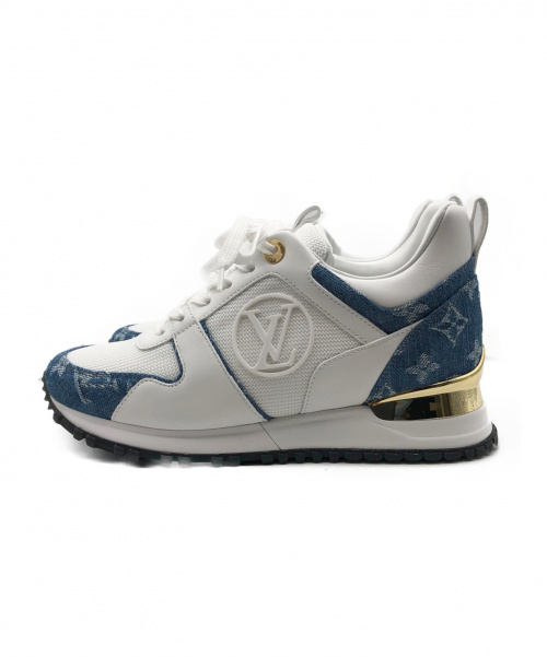 LOUIS VUITTON（ルイ ヴィトン）LOUIS VUITTON (ルイヴィトン) ランアウェイ・ラインスニーカー ホワイト×ブルー サイズ:35 未使用品 1A4WP1の古着・服飾アイテム