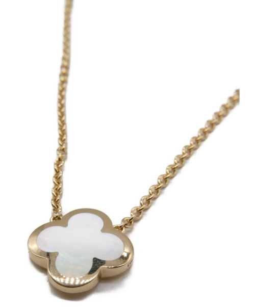 VAN CLEEF & ARPELS（ヴァンクリーフ＆アーペル）VAN CLEEF & ARPELS (ヴァンクリーフアンドアーペル) ピュアアルハンブラネックレス サイズ:- K18YG　マザーオブパールの古着・服飾アイテム