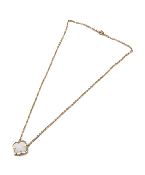 VAN CLEEF & ARPELS（ヴァンクリーフ＆アーペル）VAN CLEEF & ARPELS (ヴァンクリーフアンドアーペル) ピュアアルハンブラネックレス サイズ:- K18YG　マザーオブパールの古着・服飾アイテム