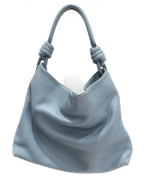 LOEWE（ロエベ）LOEWE (ロエベ) フラメンコノット スモールホーボーバッグ スカイブルー サイズ:- 334.30.L44の古着・服飾アイテム