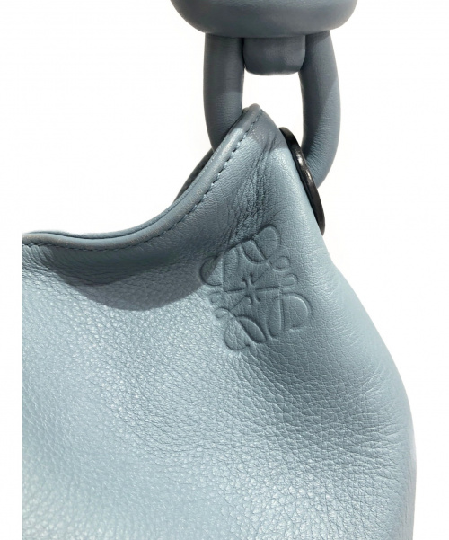 LOEWE（ロエベ）LOEWE (ロエベ) フラメンコノット スモールホーボーバッグ スカイブルー サイズ:- 334.30.L44の古着・服飾アイテム