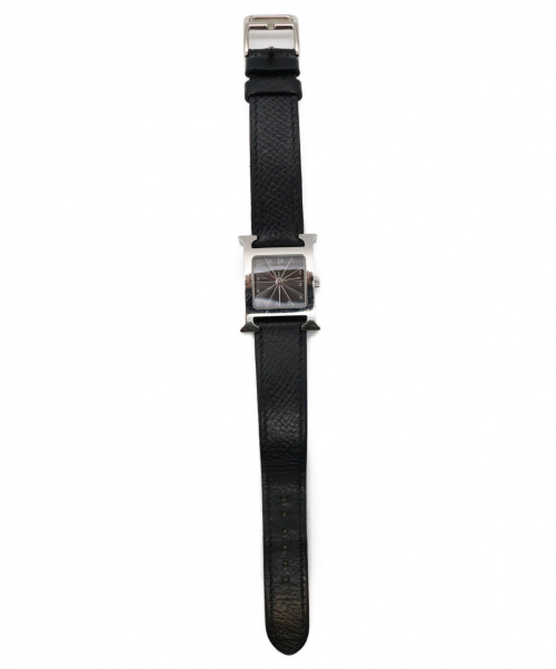 HERMES（エルメス）HERMES (エルメス) Hウォッチ ブラック サイズ:- HH1.210 クォーツ  □B(1998年)の古着・服飾アイテム