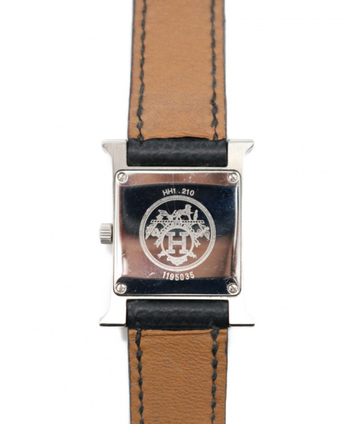 HERMES（エルメス）HERMES (エルメス) Hウォッチ ブラック サイズ:- HH1.210 クォーツ  □B(1998年)の古着・服飾アイテム