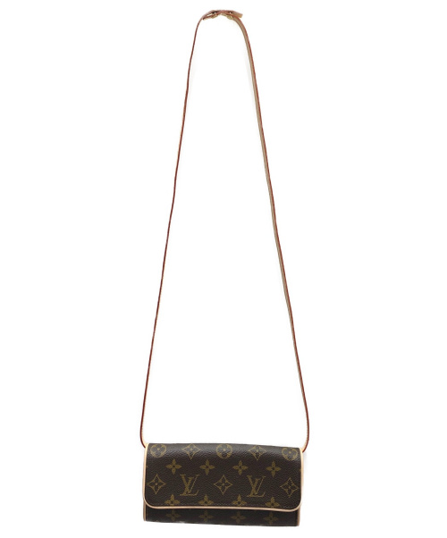 LOUIS VUITTON（ルイ ヴィトン）LOUIS VUITTON (ルイヴィトン) ポシェットツインGM ブラウン サイズ:GM モノグラム M51852の古着・服飾アイテム