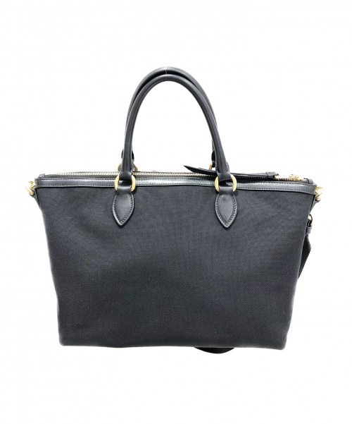 PRADA（プラダ）PRADA (プラダ) ロゴジャガードトート ブラック 1BA104の古着・服飾アイテム