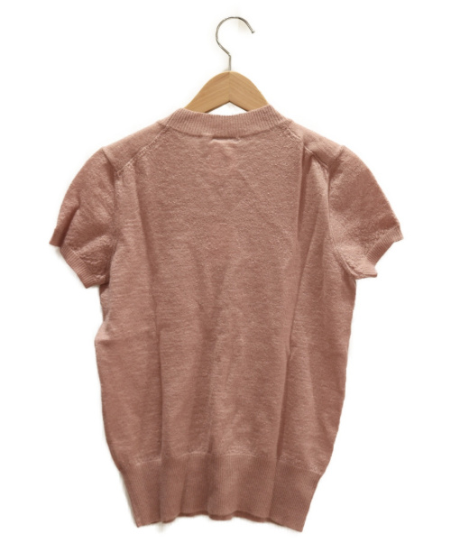 CHANEL（シャネル）CHANEL (シャネル) カシミヤ混半袖ニット ライトピンク サイズ:36 未使用品の古着・服飾アイテム