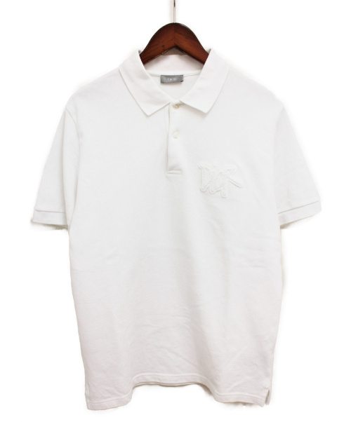 Dior（ディオール）DIOR (ディオール) DIOR AND SHAWN OVERSIZED POLO  ホワイト サイズ:Sの古着・服飾アイテム