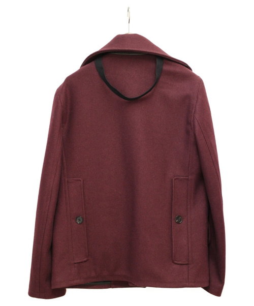 Maison Margiela（メゾンマルジェラ）Maison Margiela (メゾンマルジェラ) メルトンコート ボルドー サイズ:44の古着・服飾アイテム