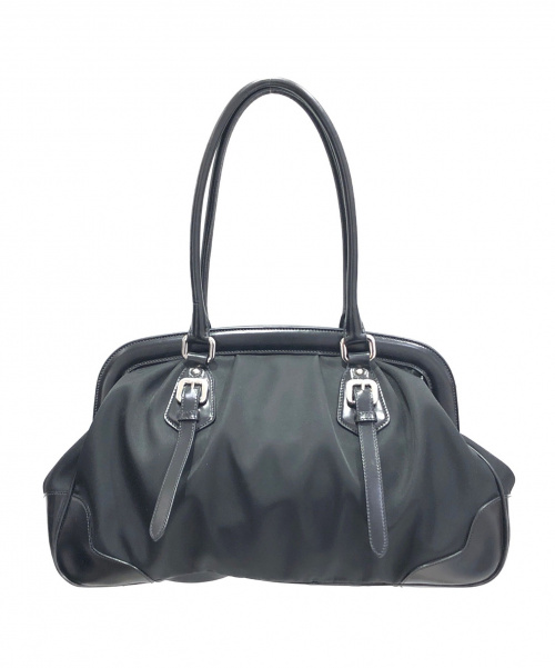PRADA（プラダ）PRADA (プラダ) ナイロンハンドバッグ ブラックの古着・服飾アイテム
