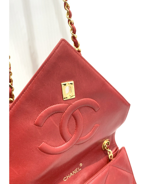 CHANEL（シャネル）CHANEL (シャネル) チェーンショルダーバッグ レッド サイズ:- 0501480の古着・服飾アイテム
