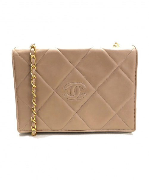 CHANEL（シャネル）CHANEL (シャネル) チェーンショルダーバッグ ベージュ サイズ:- マトラッセの古着・服飾アイテム
