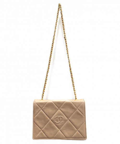 CHANEL（シャネル）CHANEL (シャネル) チェーンショルダーバッグ ベージュ サイズ:- マトラッセの古着・服飾アイテム