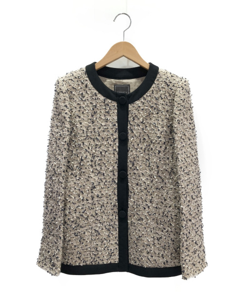 FOXEY（フォクシー）FOXEY (フォクシー) ツイードセットアップスーツ ベージュ サイズ:40の古着・服飾アイテム