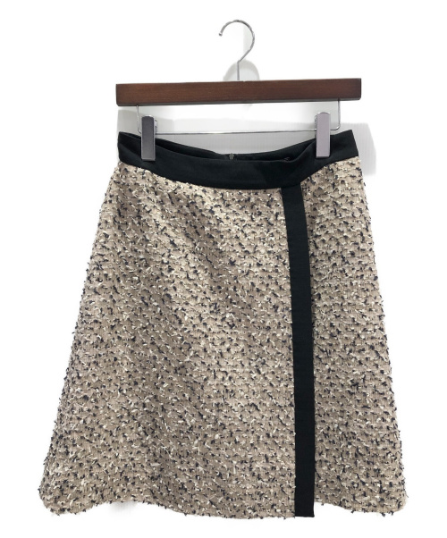 FOXEY（フォクシー）FOXEY (フォクシー) ツイードセットアップスーツ ベージュ サイズ:40の古着・服飾アイテム