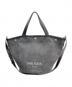 PRADAプラダ）の古着「デニムトートバッグ」｜インディゴ