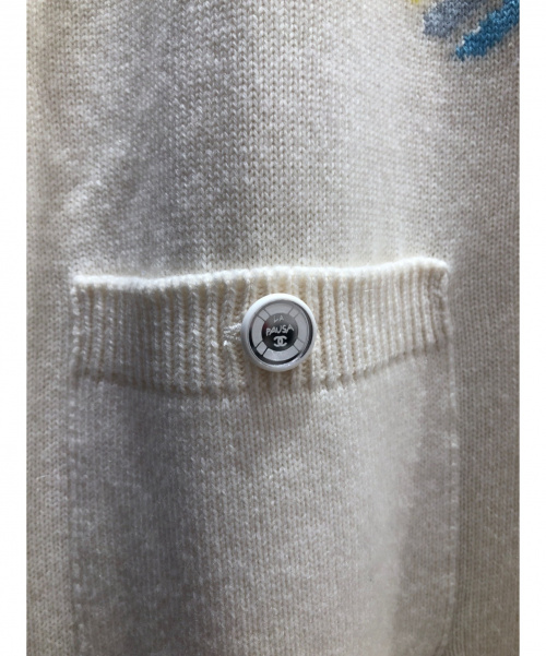 CHANEL（シャネル）CHANEL (シャネル) ノースリーブワンピース アイボリー サイズ:38 未使用品 カシミヤ100%の古着・服飾アイテム