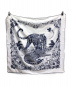 HERMES (エルメス) カレ90 ホワイト×ブルー サイズ:90 未使用品 TATOO JUNGLE LOVE：39800円