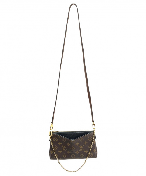 LOUIS VUITTON（ルイ ヴィトン）LOUIS VUITTON (ルイヴィトン) パラスクラッチ ブラウン×ブラック サイズ:- モノグラム M41639の古着・服飾アイテム