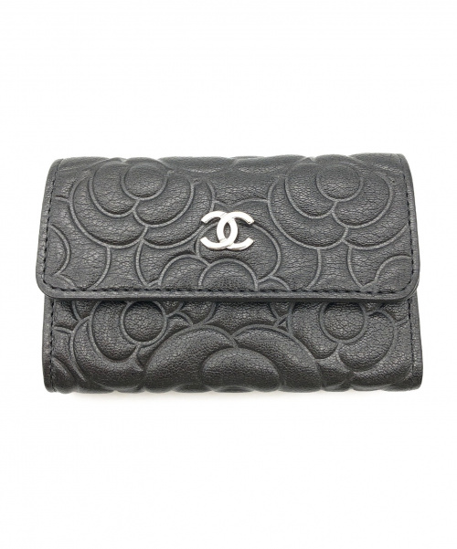 CHANEL（シャネル）CHANEL (シャネル) カメリアカードケース ブラック サイズ:- A81937の古着・服飾アイテム