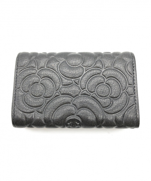 CHANEL（シャネル）CHANEL (シャネル) カメリアカードケース ブラック サイズ:- A81937の古着・服飾アイテム