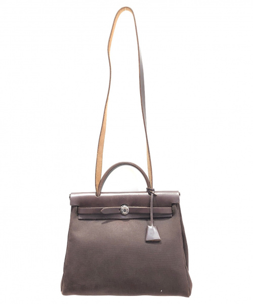 HERMES（エルメス）HERMES (エルメス) エールバッグPM ブラウン サイズ:PM エールバッグＰＭ □Ｈ（2004年）の古着・服飾アイテム