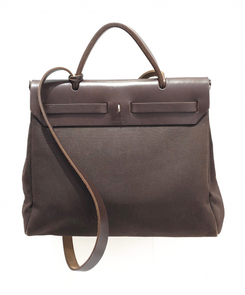 HERMES（エルメス）HERMES (エルメス) エールバッグPM ブラウン サイズ:PM エールバッグＰＭ □Ｈ（2004年）の古着・服飾アイテム