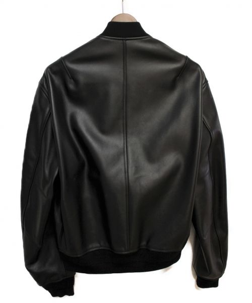 Dior（ディオール）Dior (ディオール) レザーボンバージャケット ブラック サイズ:44の古着・服飾アイテム