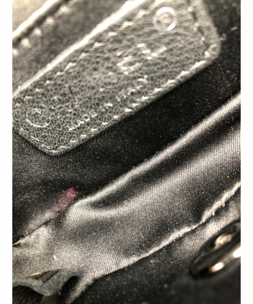 CHANEL（シャネル）CHANEL (シャネル) スパンコールミニチェーンショルダーバッグ ブラック×グレー サイズ:-の古着・服飾アイテム