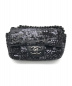 CHANEL（シャネル）の古着「スパンコールミニチェーンショルダーバッグ」｜ブラック×グレー
