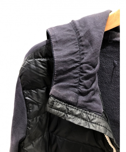 MONCLER（モンクレール）MONCLER (モンクレール) 切替パーカー ネイビー サイズ:164cm(Sサイズ相当)の古着・服飾アイテム