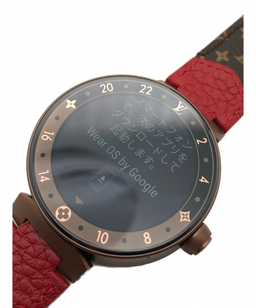 LOUIS VUITTON（ルイ ヴィトン）LOUIS VUITTON (ルイヴィトン) コネクテッド ウォッチ タンブール ホライゾンV2 サイズ:42 QA052Z　スマートウォッチの古着・服飾アイテム