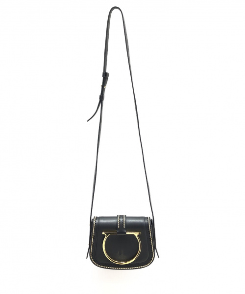 Salvatore Ferragamo（サルヴァトーレ フェラガモ）Salvatore Ferragamo (サルヴァトーレフェラガモ) ショルダーバッグ ブラックの古着・服飾アイテム