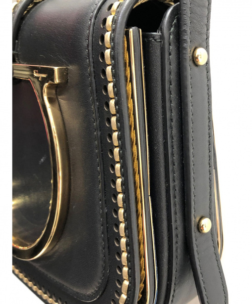 Salvatore Ferragamo（サルヴァトーレ フェラガモ）Salvatore Ferragamo (サルヴァトーレフェラガモ) ショルダーバッグ ブラックの古着・服飾アイテム