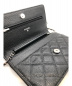 中古・古着 CHANEL (シャネル) チェーンショルダーウォレット ブラック サイズ:- マトラッセ A33814 キャビアスキン：228000円