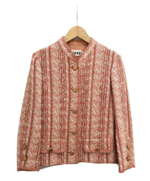 CHANEL（シャネル）CHANEL (シャネル) ツイードセットアップ ピンク サイズ:-の古着・服飾アイテム
