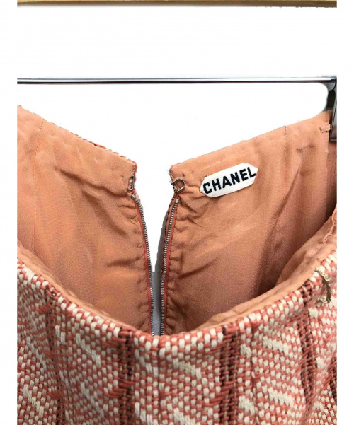 CHANEL（シャネル）CHANEL (シャネル) ツイードセットアップ ピンク サイズ:-の古着・服飾アイテム