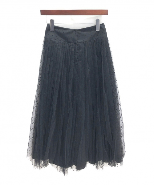 Christian Dior（クリスチャン ディオール）Christian Dior (クリスチャンディオール) チュールドットスカート ブラック サイズ:38の古着・服飾アイテム