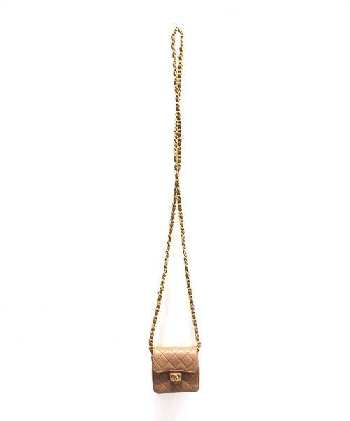 CHANEL（シャネル）CHANEL (シャネル) ミニミニマトラッセショルダーバッグ ライトブラウンの古着・服飾アイテム