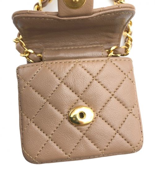 CHANEL（シャネル）CHANEL (シャネル) ミニミニマトラッセショルダーバッグ ライトブラウンの古着・服飾アイテム