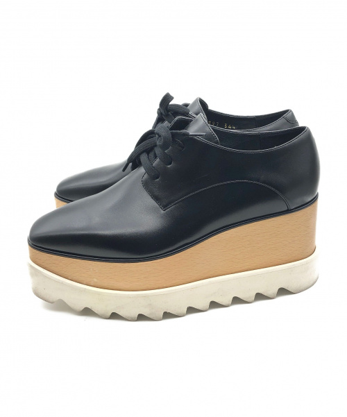 STELLA McCARTNEY（ステラマッカートニー）STELLA McCARTNEY (ステラマッカートニー) エリスオックスフォードシューズ ブラック サイズ:341/2 ELYSEの古着・服飾アイテム