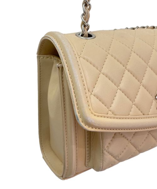 CHANEL（シャネル）CHANEL (シャネル) ダブルチェーンショルダーバッグ ベージュ サイズ:-の古着・服飾アイテム